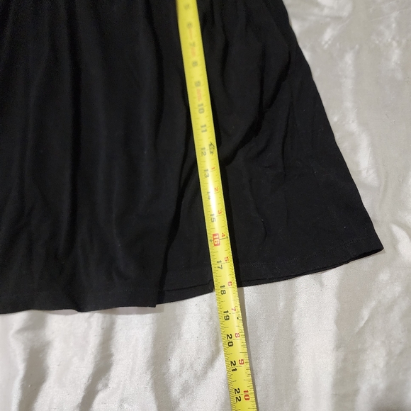 AB Studio Black Elastic Waist Flare Circle Skirt With Pockets - Picture 5 of 7